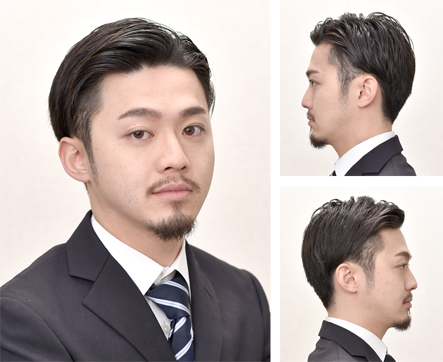 ヘアカット 】フレッシュツーブロック七三スタイル | 新宿・美容院