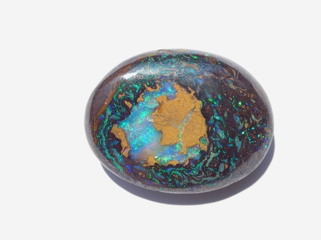 48ctクイーンズランド州ヤワ産ボルダーオパール/トップパターン 48ct