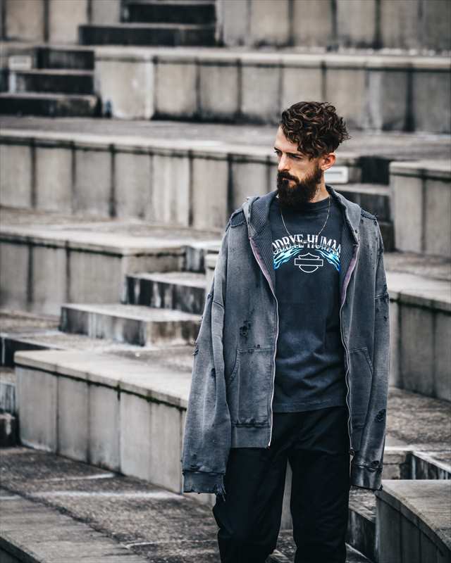 SAINT Mxxxxxx HOODIE DBL-FC ZIP Charkoal