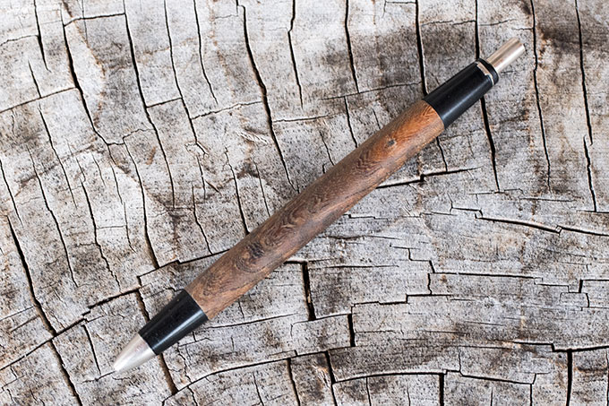 素敵な 旧型 欅 野原工芸 シャープペンシル （木のシャープ シルバー