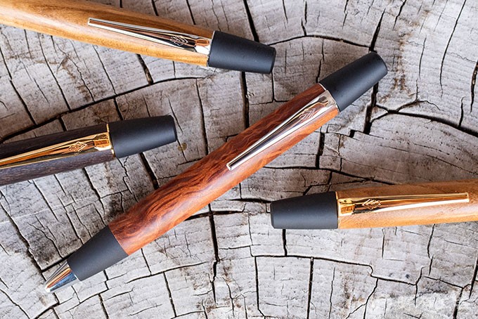 野原工芸 イチイ スタンダードボールペン シルバー金具 野原工芸