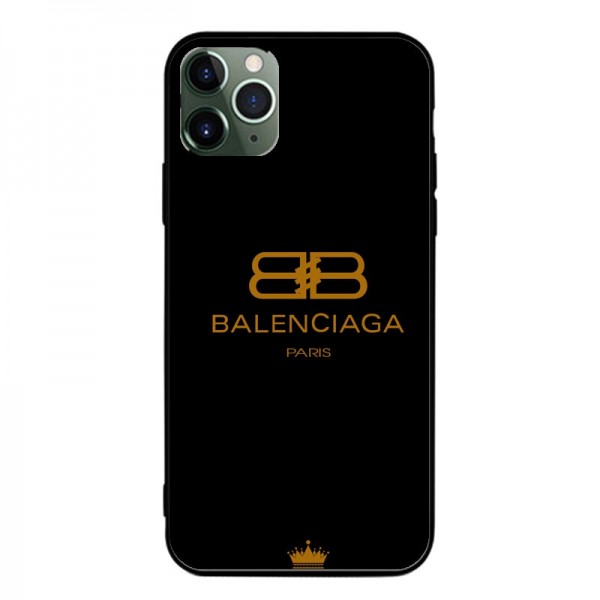 BALENCIAGA iphoneケース 12 pro 黒 レザー バレンシアガ BALENCIAGA