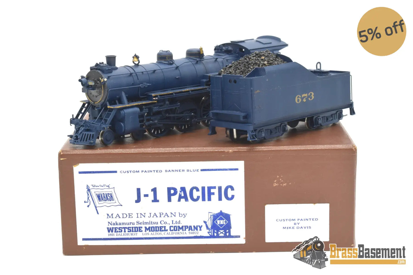 鉄道模型 NAKAMURA SEIMITSU WABASH 4-6-2 j-1 HO Brass - Hallmark