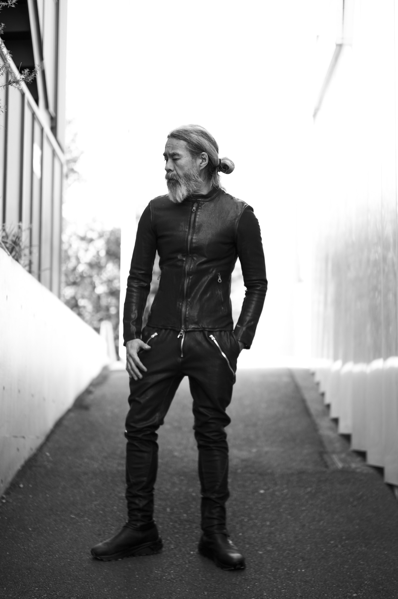 バックラッシュ イタリアンショルダー シングルライダース sizeS