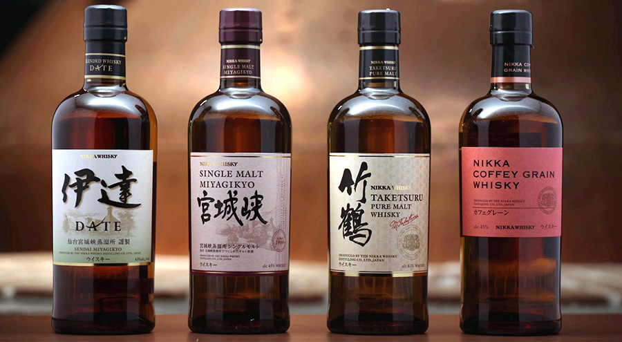 ニッカウイスキー ミニチュアボトル ミニボトル 余市 竹鶴 ブラック