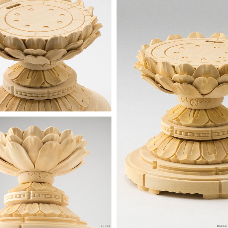 仏像 釈迦如来 座像 柘植製/ツゲ 丸座 2寸 金泥書 曹洞宗・臨済宗