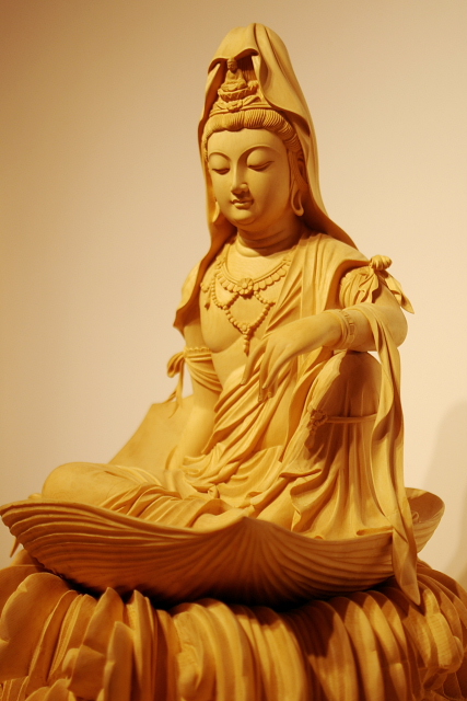 鶯玉作】観音菩薩 仏像 古美術 非鉄 金属工芸 彫刻 観音像