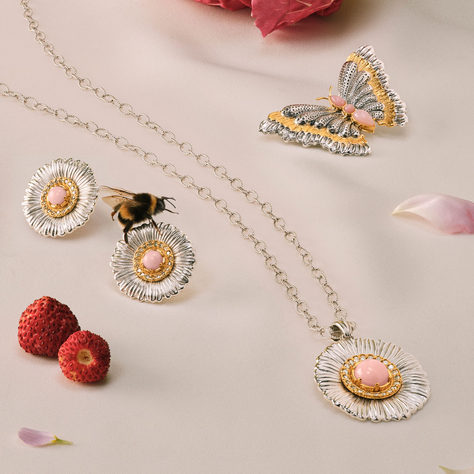 Blossoms Color, jewellery collection in silver | Buccellati
