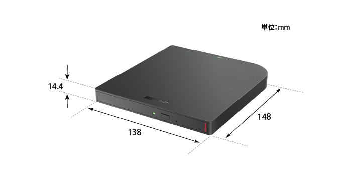 BRXL-PUV6U3-BK/N : ポータブルブルーレイドライブ | バッファロー