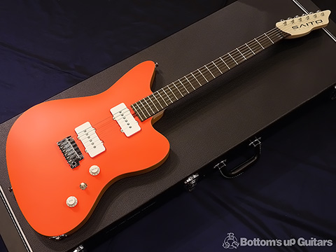 SAITO GUITARS S-622JMC Carrot Orange Jazzmaster シェイプ フォト