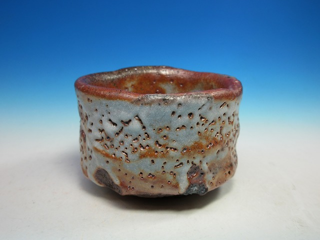 希少作☆中川自然坊☆絵唐津湯吞共箱 兎家様