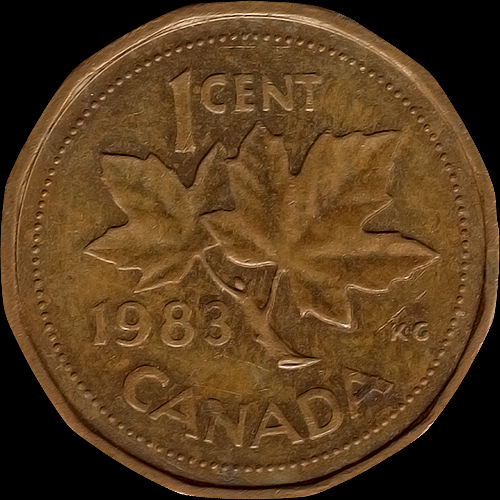 1982年刻印Dー1セント硬貨ー2361 1982年刻印Dー1