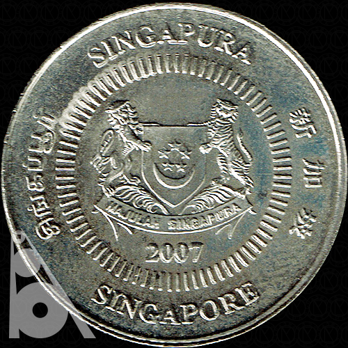 10セント 白銅貨(1992年発行) < シンガポール < 海外通貨 < 文鉄・お札