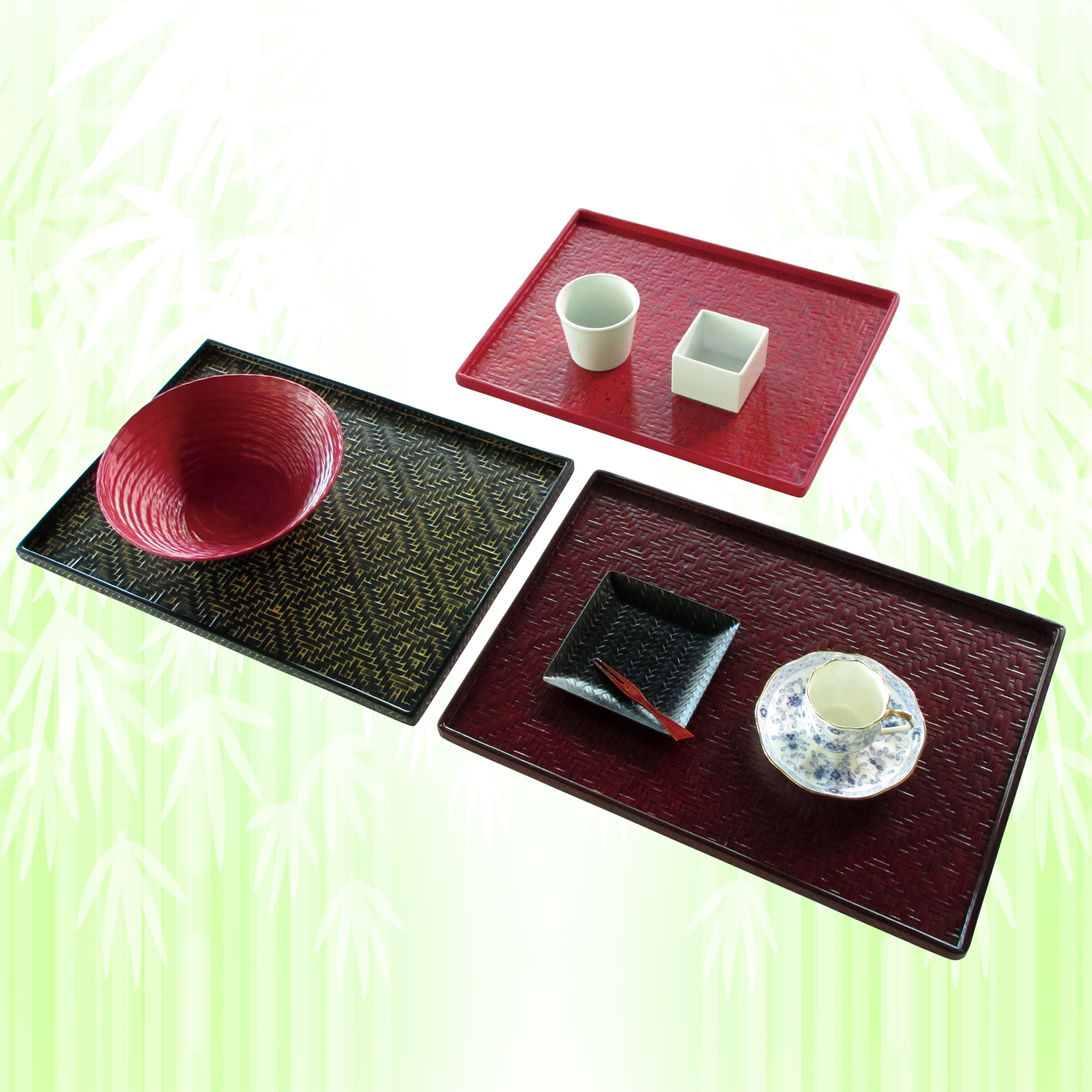 未使用 籃胎漆器 文箱 書類入れ 福岡特産 井上らんたい 国産 籃胎漆器