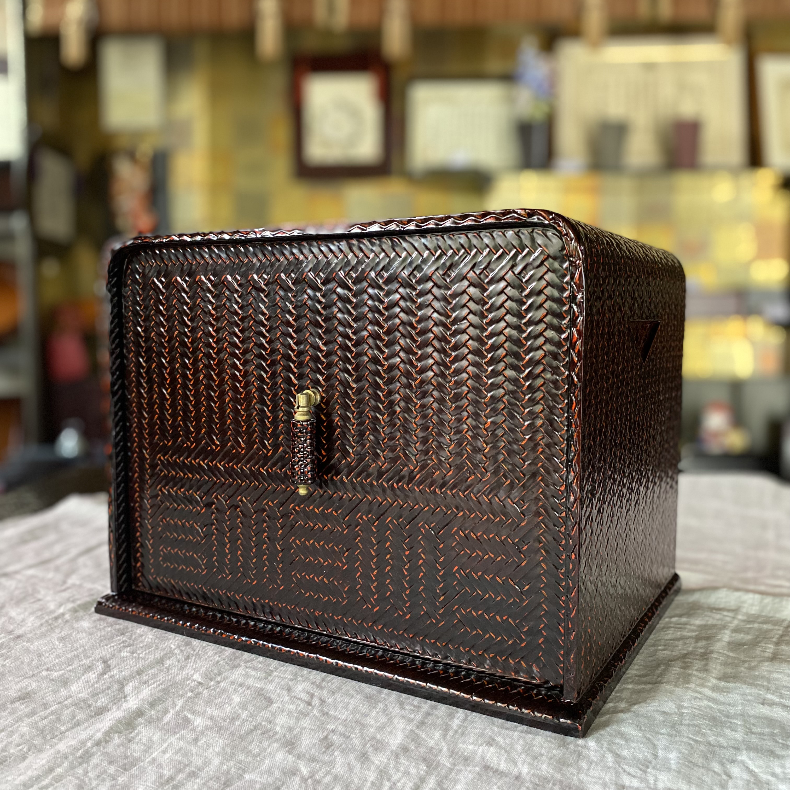 らんたい漆器 文箱 福岡特産 井上籃胎