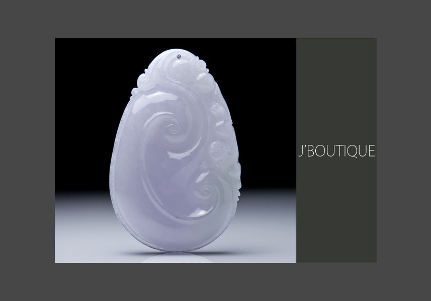 中国美術】 ラベンダー翡翠 紫翡翠手彫 細密彫刻 龍紋 握り石 根付