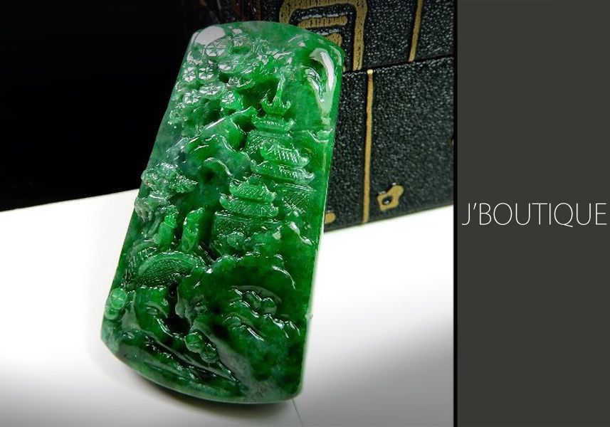 中国天然特大翡翠摆件 本物保証 清代 民国 古董品 美術品 重0.4kg 中国