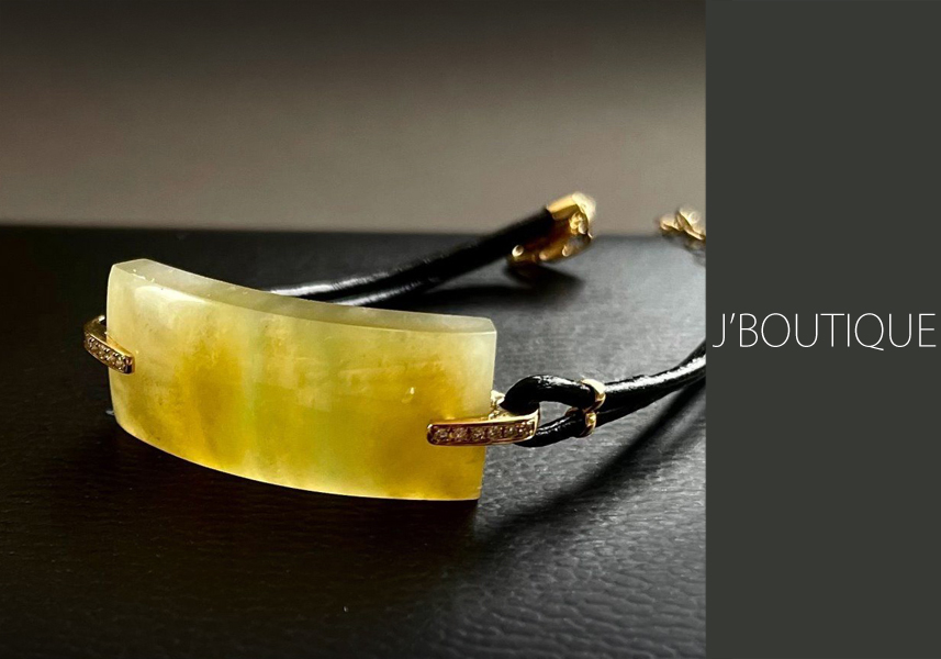 極上】ミャンマー産黄翡翠のルース(186g)