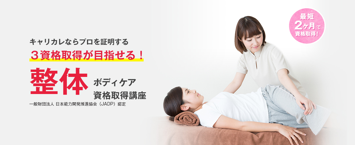 ◇最新版 キャリカレ 整体ボディケア総合講座 DVD付 最新版 キャリカレ