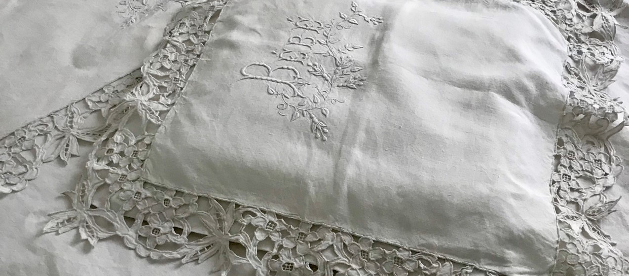 K-804 フランスアンティークリネン/アンティーク布/アンティーク