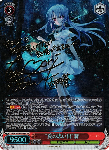 ヴァイスシュヴァルツ サマポケ “サマードレス” 紬 SP ブルーサイン