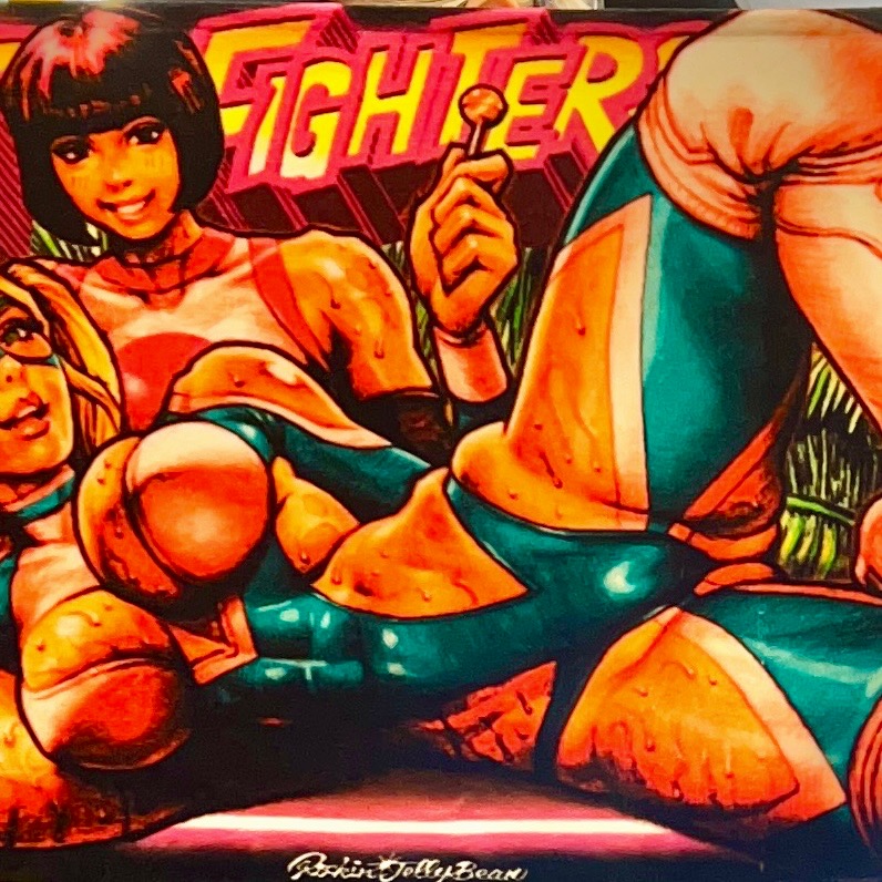 Street Fighter × Rockin'Jelly Bean RAINBOW MIKA Face Towel