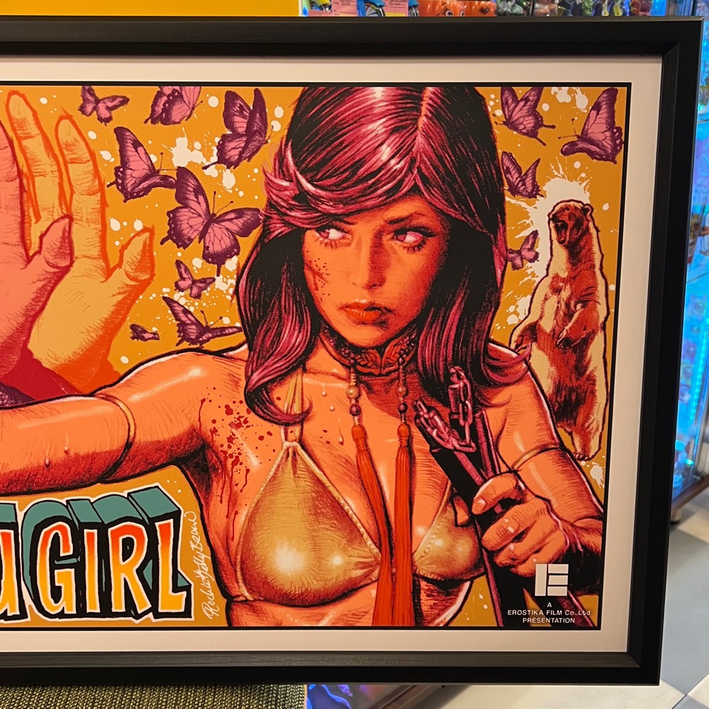 DEADLY KUNG-FU GIRL Silk Screen Print Poster シルクスクリーン