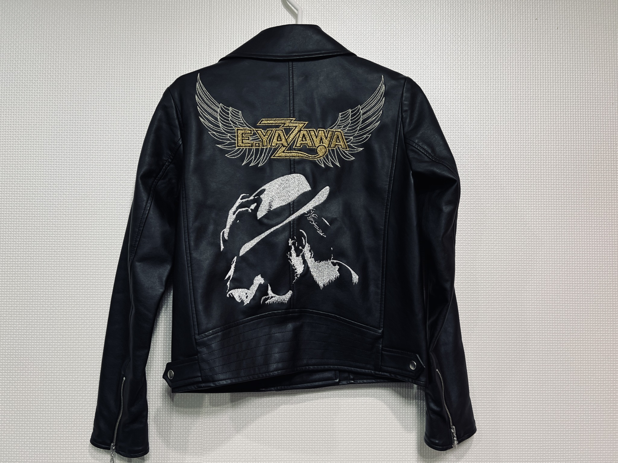 矢沢永吉 E.YAZAWA 革ジャン持ち込み刺繍加工 | バイクチーム刺繍・革