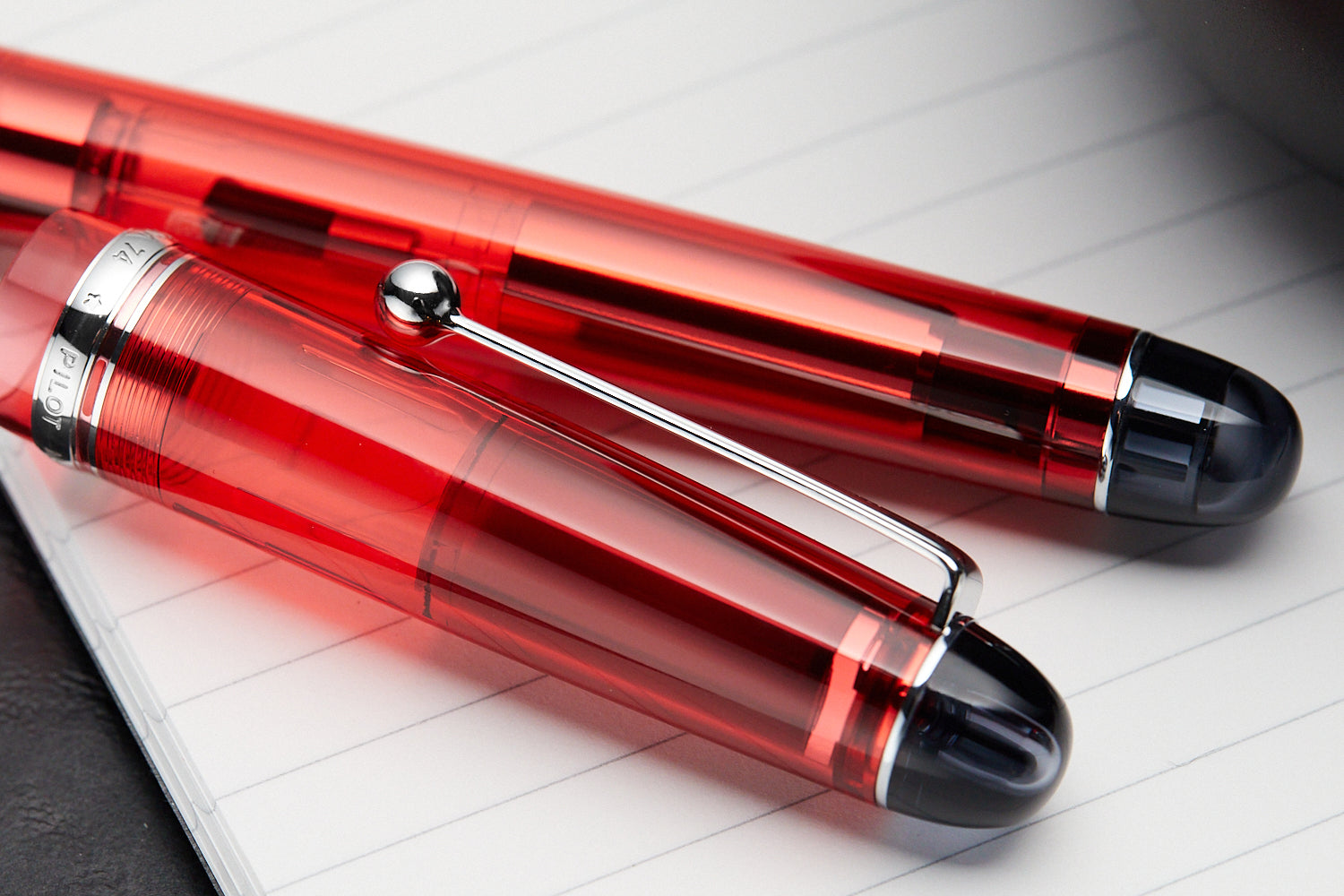Pilot Custom 74 Fountain Pen - Grenadine - The Goulet Pen Company