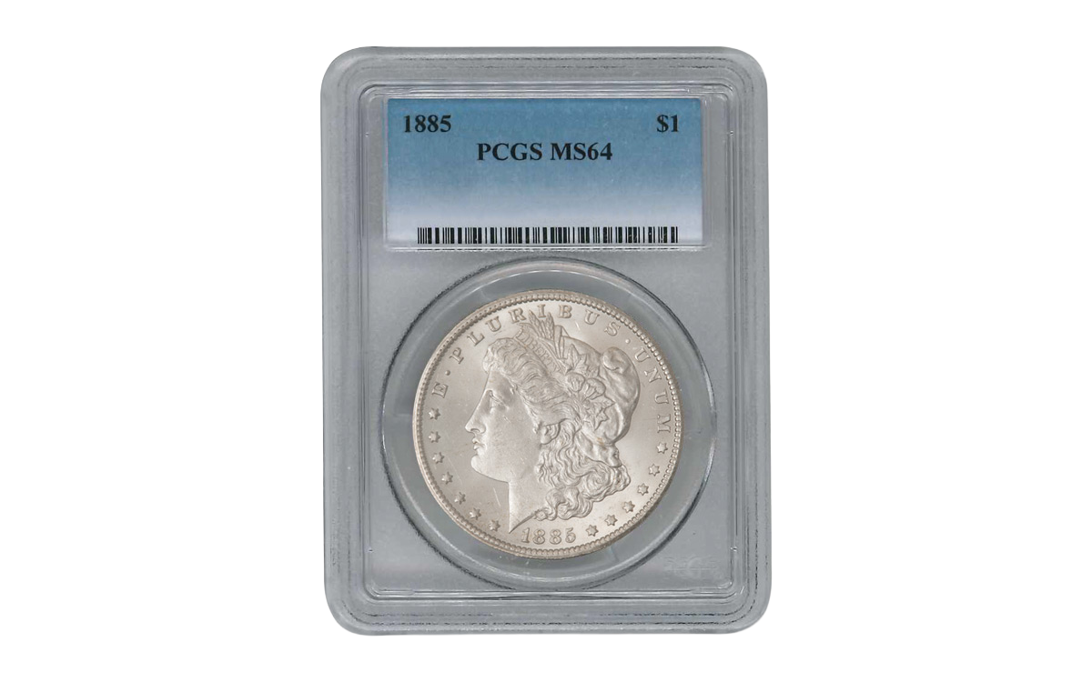 1889-P Morgan Silver Dollar PCGS MS63 | GovMint