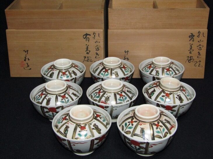 三浦竹泉や三浦竹軒 造 乾山写 色絵 蓋茶碗などの茶道具 ｜骨董品買取