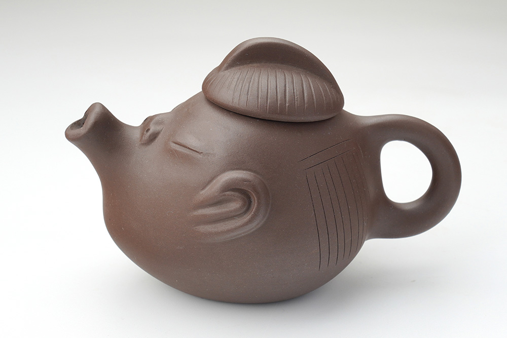 中国美術 中国宜興「蔡美珠」紫砂 朱泥 急須 後手 紫砂壺 茶壷 茶壺 茶