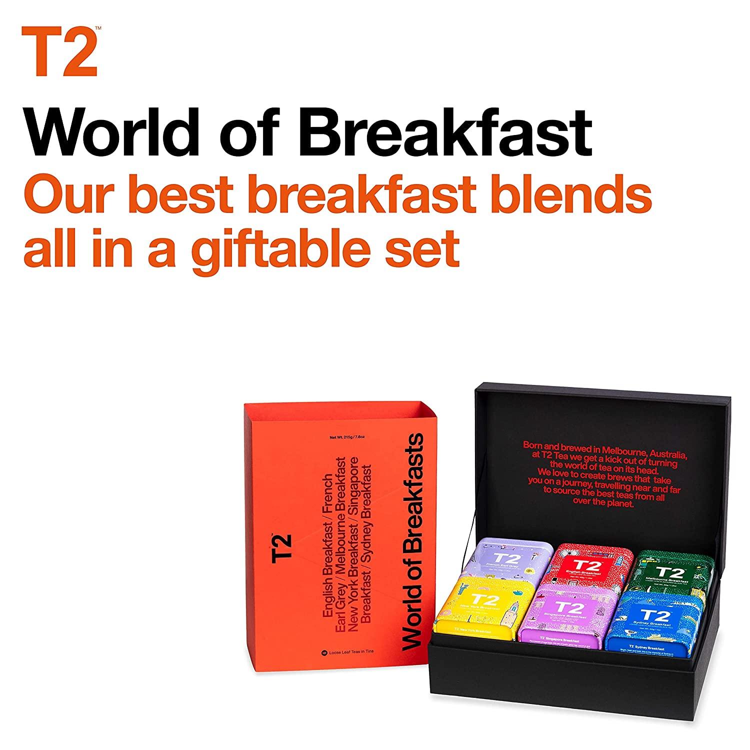T2 Tea World of Breakfast Black Tea Gift Pack - Limited Edition