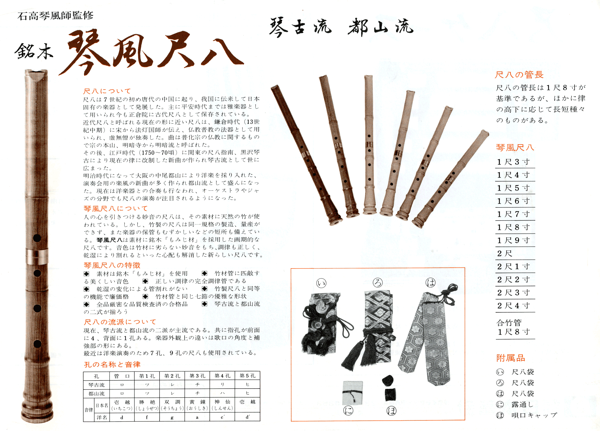 都山流一尺八寸管 竹仙銘特選？ 尺八 玉山銘 真竹 都山流 1尺8寸管 1.8