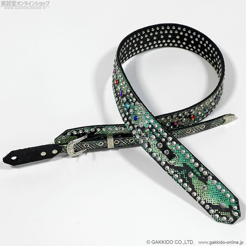 肩紐屋 猫屋半兵衛 KRKRP-MINT GREEN ギターストラップ - 楽器堂