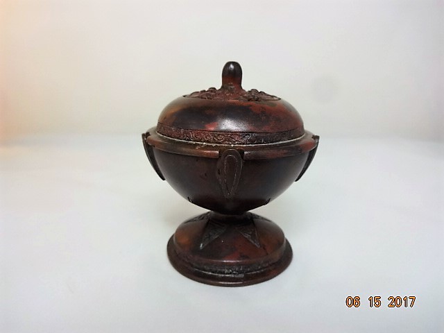 唐銅 七種蓋置 金谷浄雲 造 茶道具 茶器 蓋置 共箱