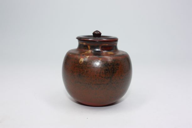 茶道具・古道具・無名異焼・茶入・紫水窯茶入 茶道具・古道具・古美術