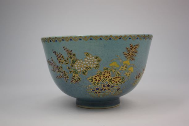 茶道具・古道具・茶碗・瀬戸焼・窯変釉野点茶碗・赤津・加藤 達次 造