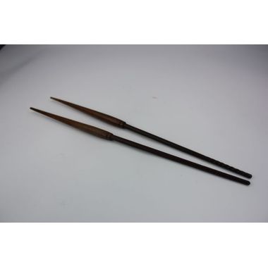 茶道具・古道具・炭点前・炉用火箸・桑柄火箸・木村清五郎造 茶道具