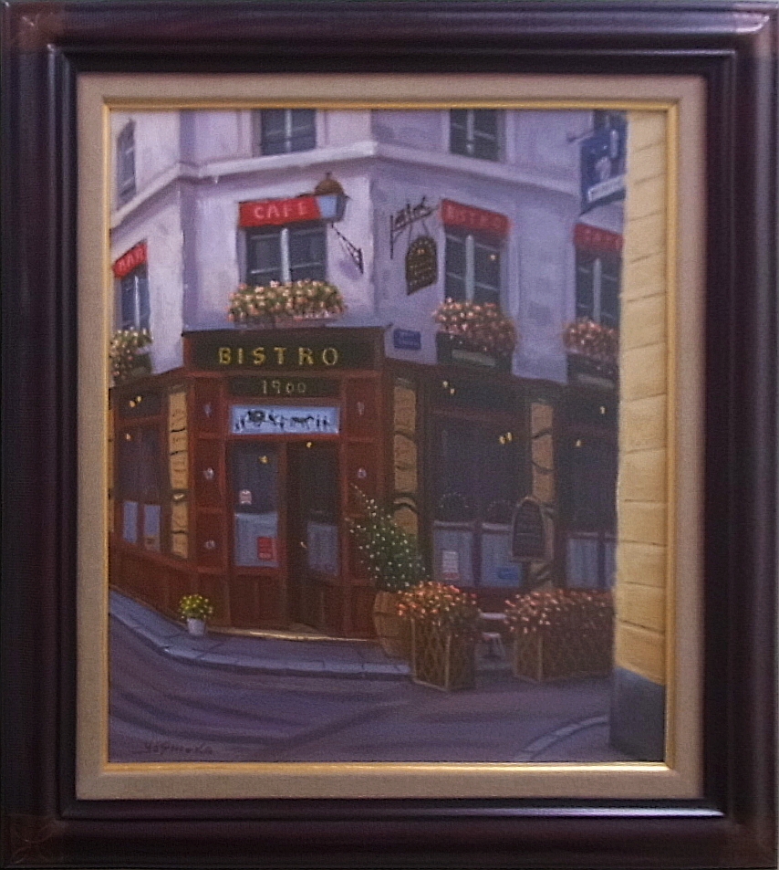 貴重】洋画家 吉岡健二 油絵 パリの風景画 貴重】洋画家 吉岡健二 油絵