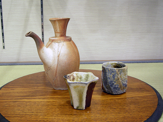 MG敬 冬の酒器展】石井隆寛 作『白備前 ぐい呑』共箱付