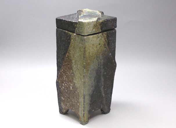 伊賀焼 蓮 善隆作 粉引手 六角皿二枚 共箱あり 作家・作品