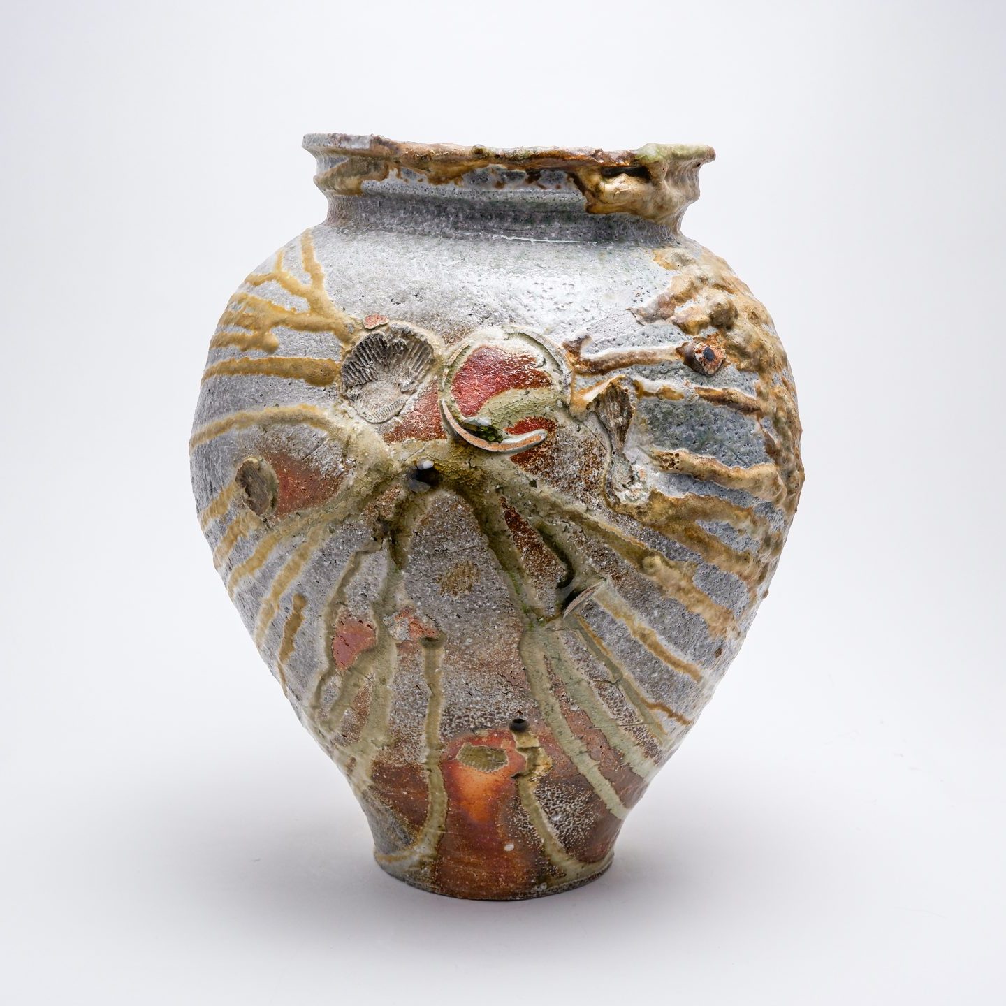 個展作品☆篠原希【師：古谷信男】引き出し茶碗☆共箱・伊賀・信楽