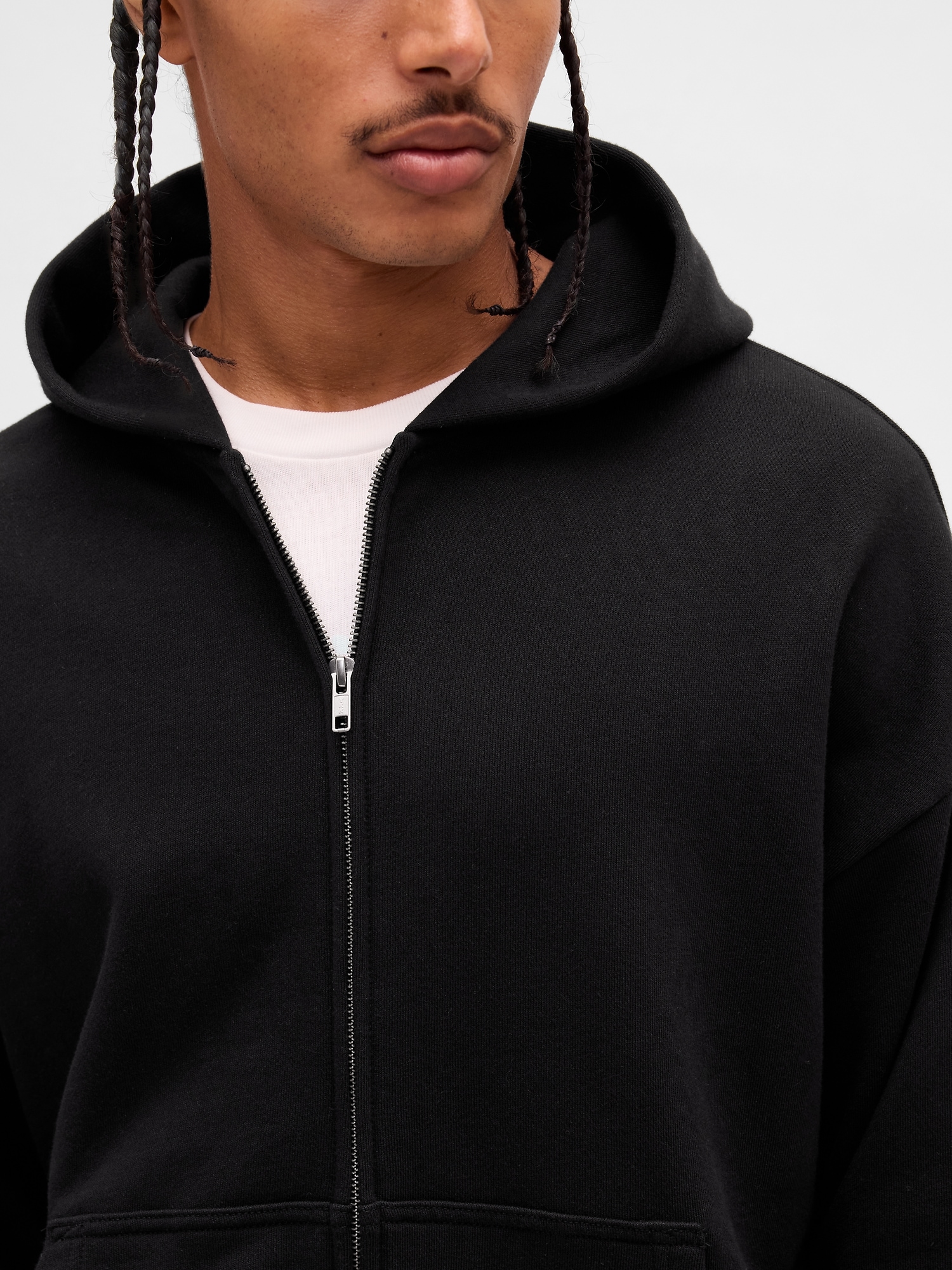 Heavyweight Oversized Zip Hoodie | Gap