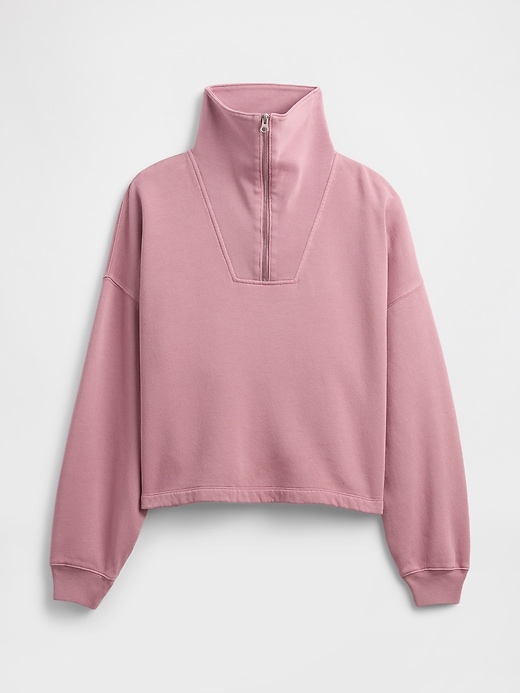 Oversized Quarter-Zip Sweatshirt | Gap Factory