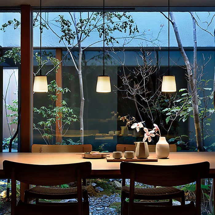 格子デザイン 吊り下げ照明 木製×乳白アクリル 和モダン 昭和レトロ