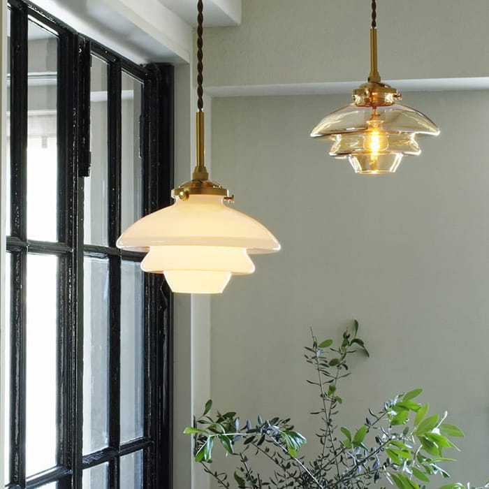 ペンダントライト ガラス | 全2色【Linne】｜照明のライティング