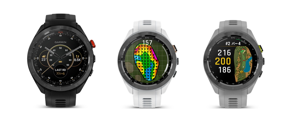 シリーズでAMOLEDディスプレイを初搭載したゴルフGPSウォッチ 最上位