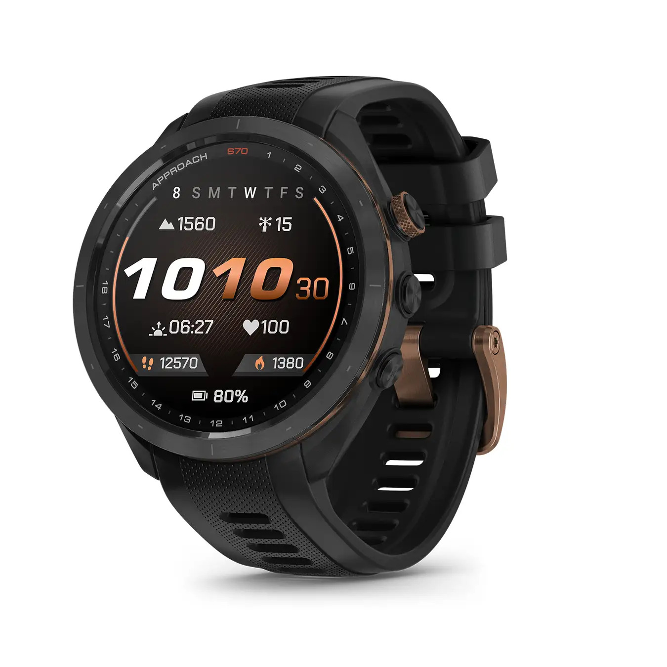 ゴルフGPSウォッチの最上位モデル『Approach S70』ブロンズを