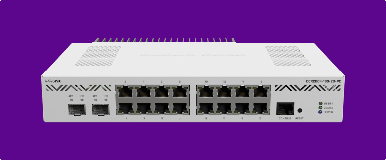 MikroTik CCR2004-16G-2S+PC | Getic